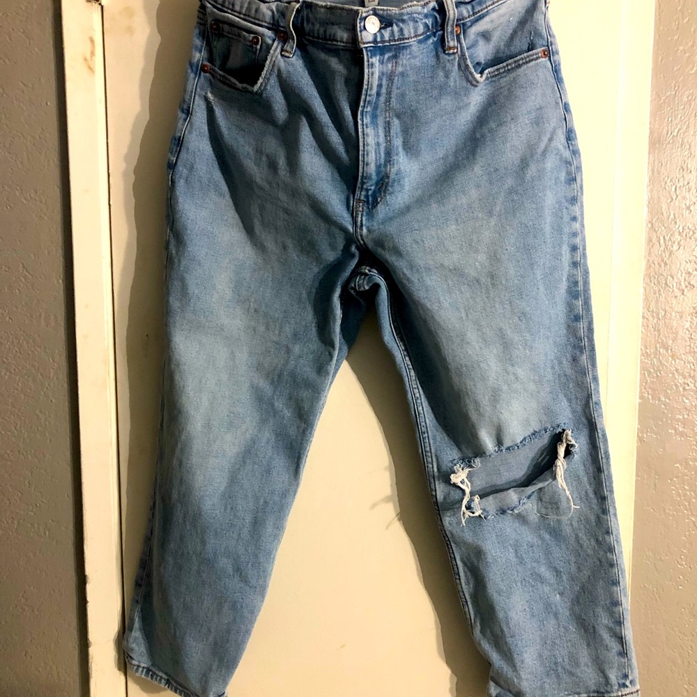 Abercrombie & Fitch curve love jeans 12 ripped